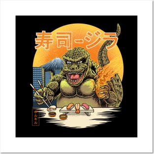 sushizilla Posters and Art